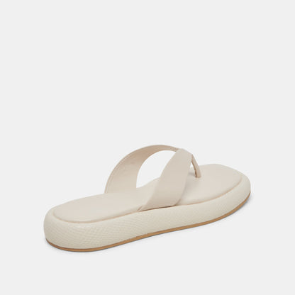 ADIN SANDALS IVORY LEATHER - Dolce Vita