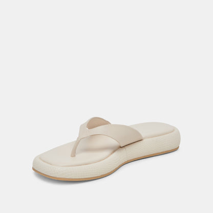 ADIN SANDALS IVORY LEATHER - Dolce Vita