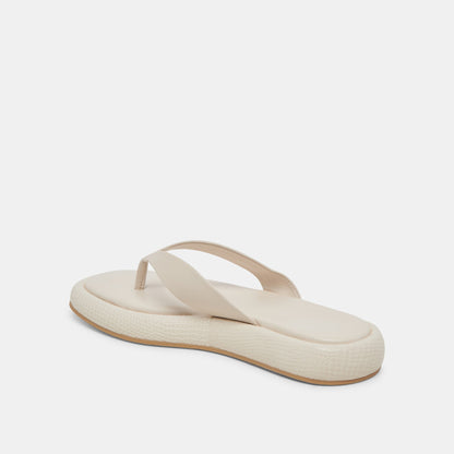 ADIN SANDALS IVORY LEATHER - Dolce Vita
