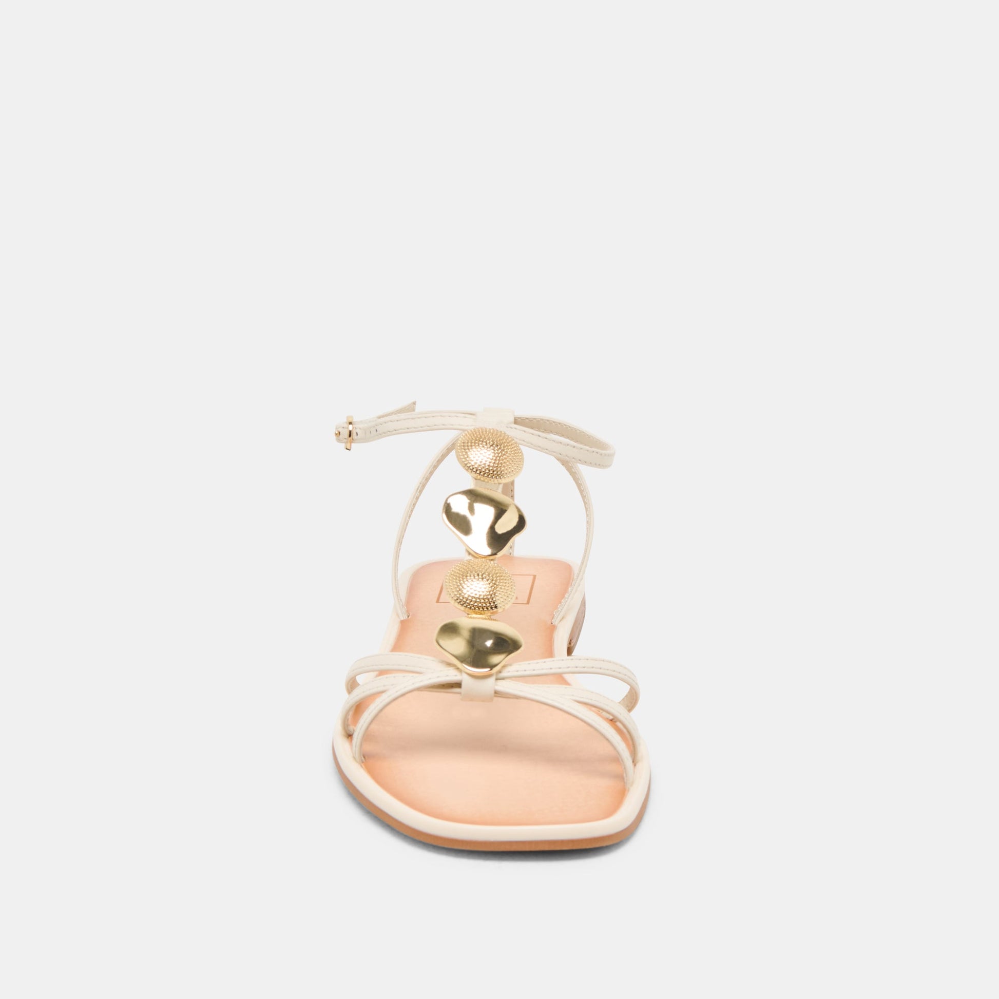 Faun Off White Leather Sandals - Dolce Vita