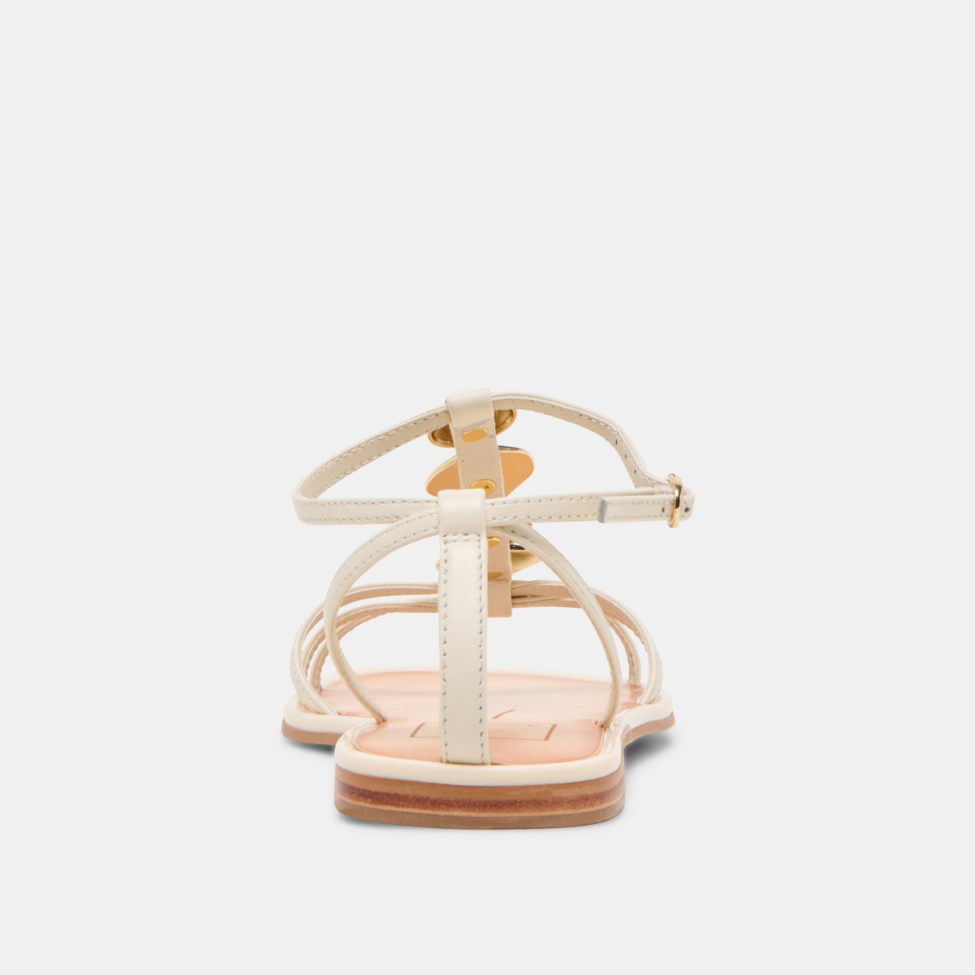 Faun Off White Leather Sandals - Dolce Vita