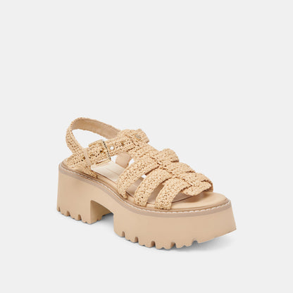 LATICE SANDALS LT NATURAL KNIT - Dolce Vita