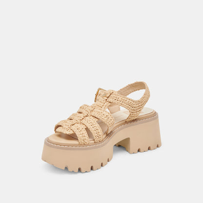 LATICE SANDALS LT NATURAL KNIT - Dolce Vita