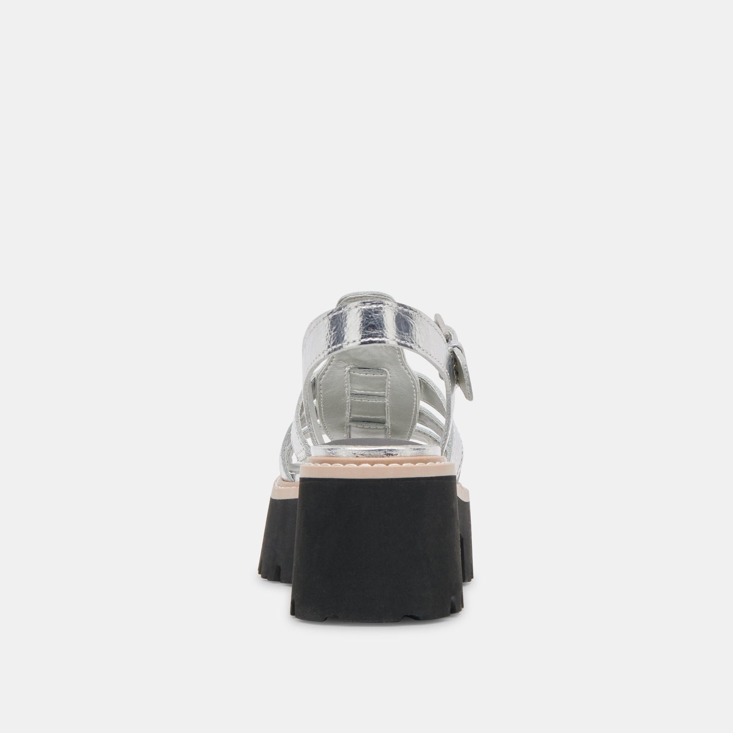 LATICE SANDALS SILVER DISTRESSED LEATHER - Dolce Vita