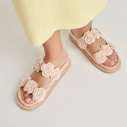 SHERLA SANDALS PRALINE RAFFIA - Dolce Vita