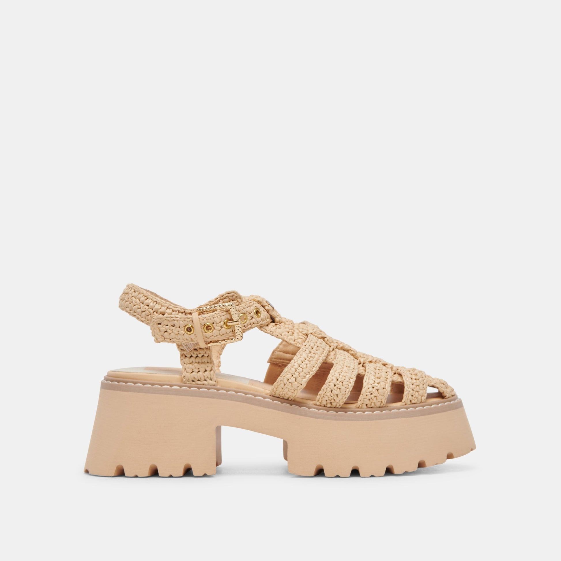 LASLY SANDALS NATURAL KNIT - Dolce Vita