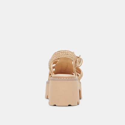 LASLY SANDALS NATURAL KNIT - Dolce Vita