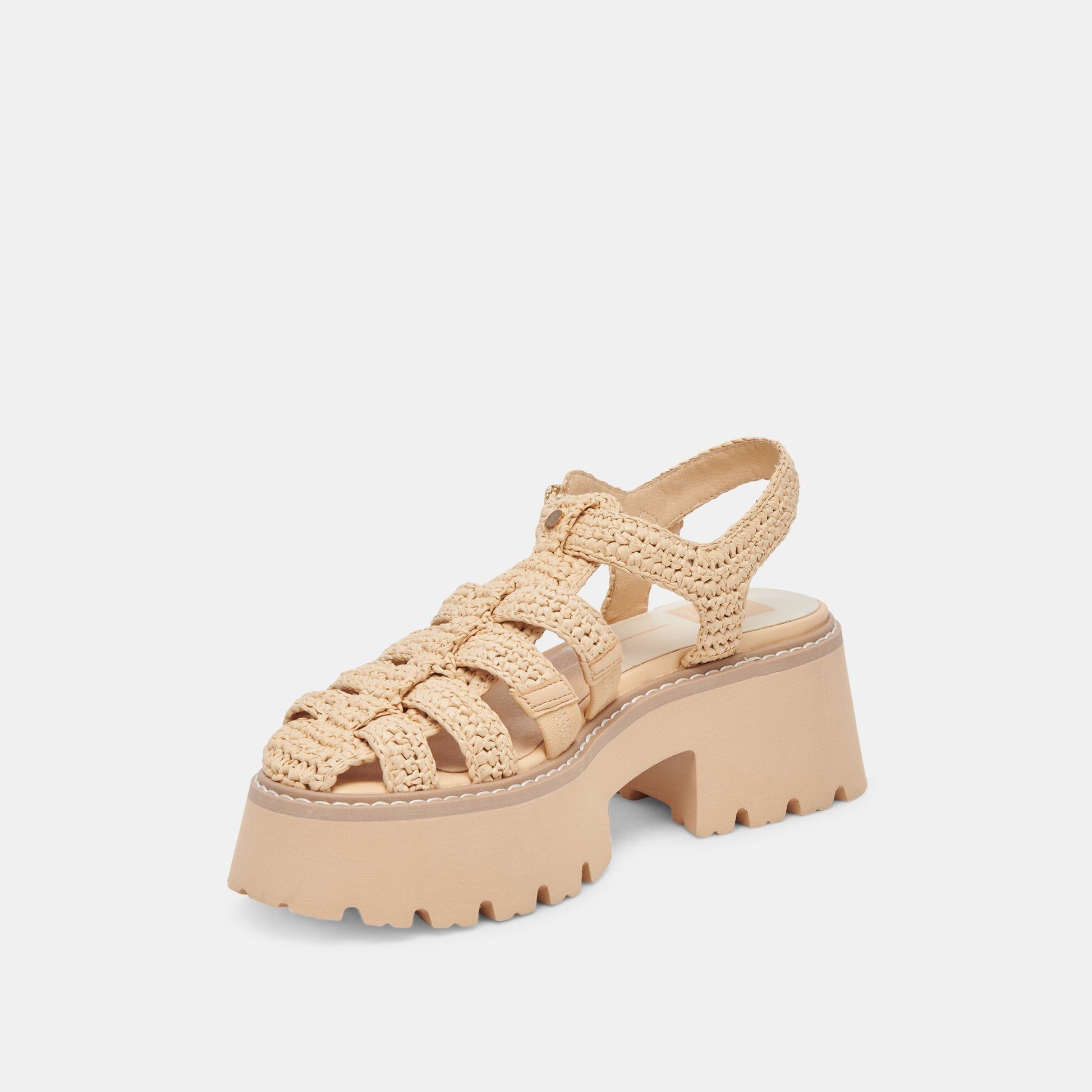 LASLY SANDALS NATURAL KNIT - Dolce Vita