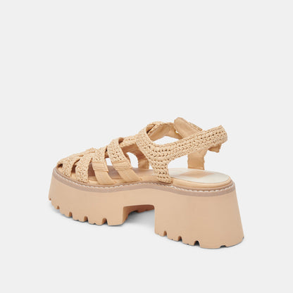 LASLY SANDALS NATURAL KNIT - Dolce Vita