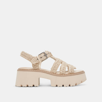 LATICE SANDALS OATMEAL KNIT - Dolce Vita