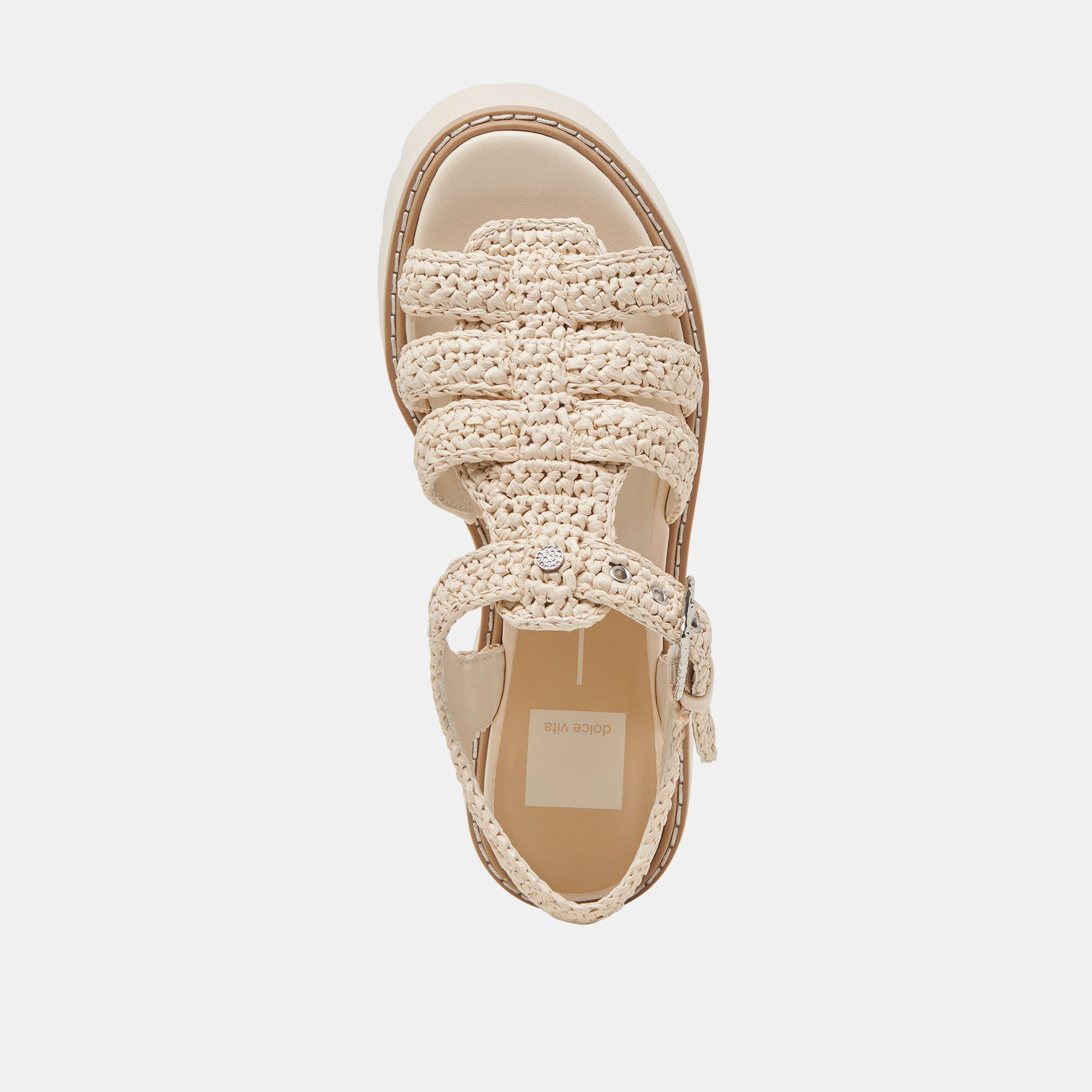 LATICE SANDALS OATMEAL KNIT - Dolce Vita