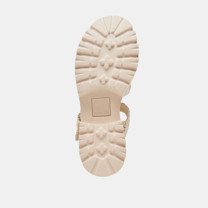 LATICE SANDALS OATMEAL KNIT - Dolce Vita