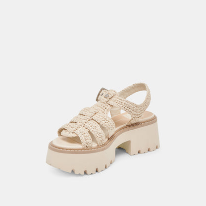 LATICE SANDALS OATMEAL KNIT - Dolce Vita