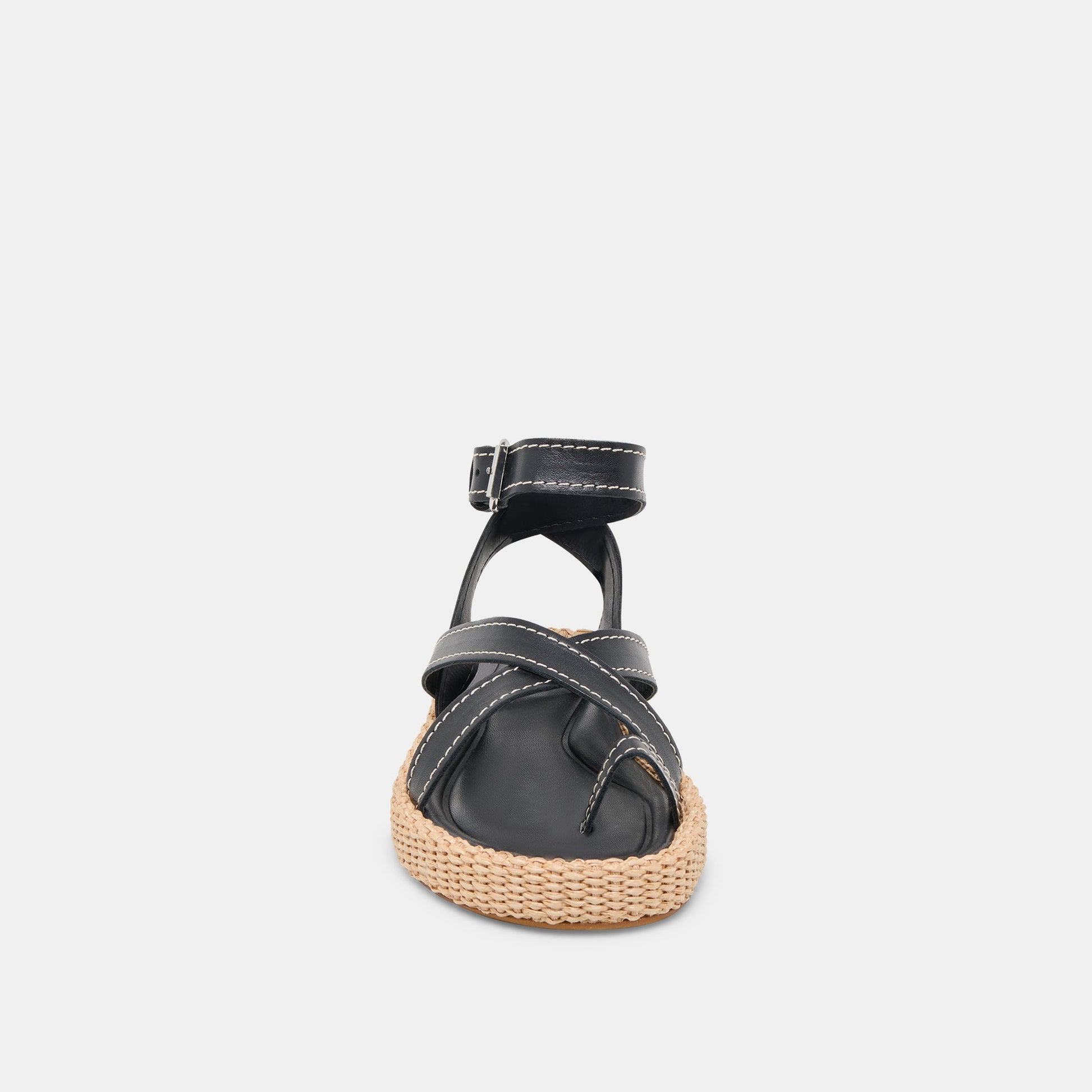 ROXIE SANDALS BLACK LEATHER - Dolce Vita