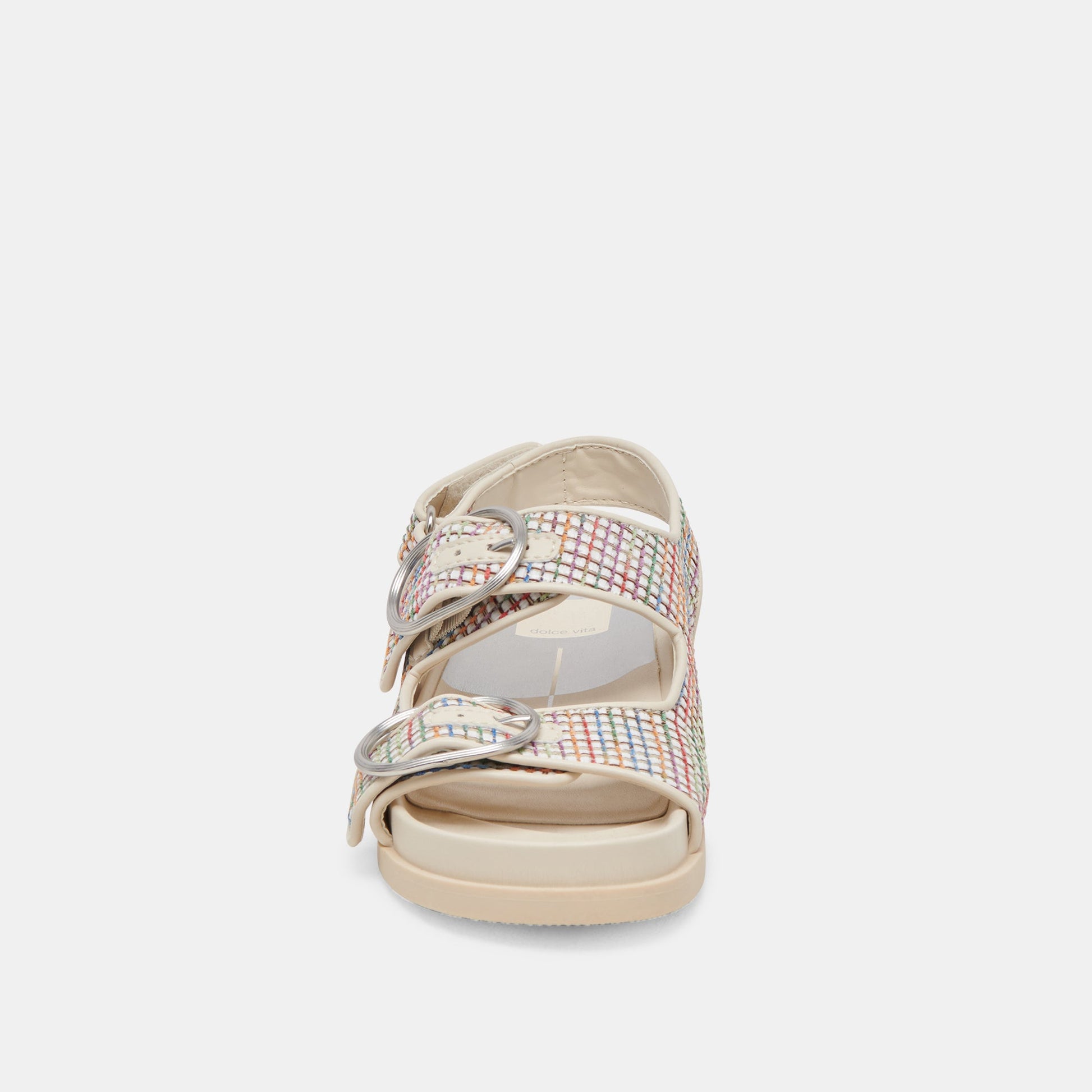 STARLA PRIDE SANDALS WHITE MULTI RAFFIA - Dolce Vita