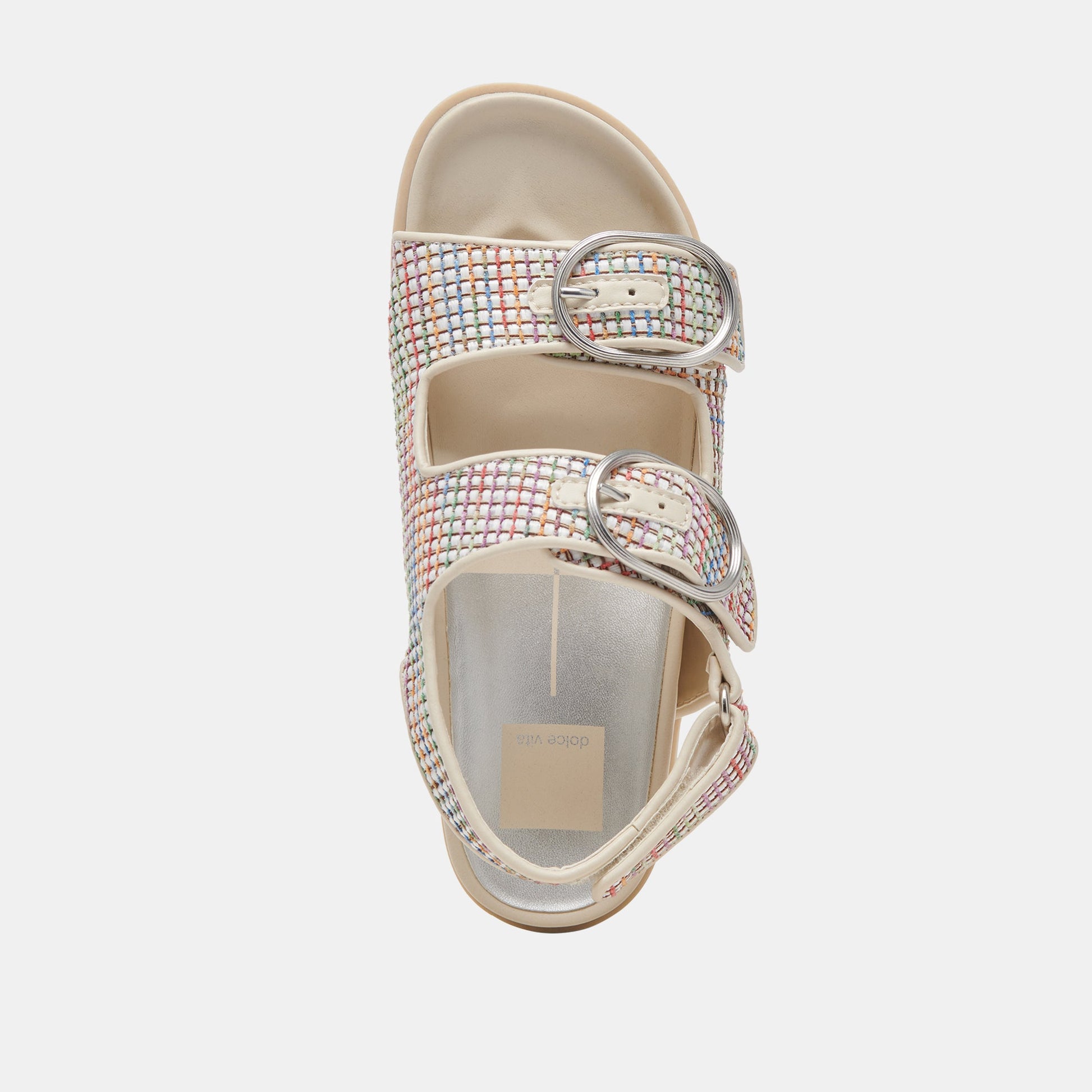 STARLA PRIDE SANDALS WHITE MULTI RAFFIA - Dolce Vita