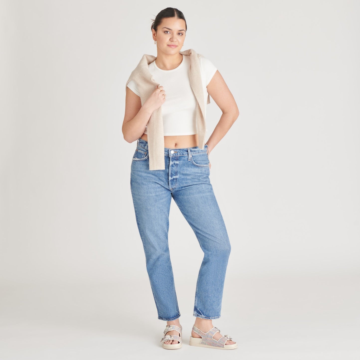 STARLA PRIDE SANDALS WHITE MULTI RAFFIA - Dolce Vita