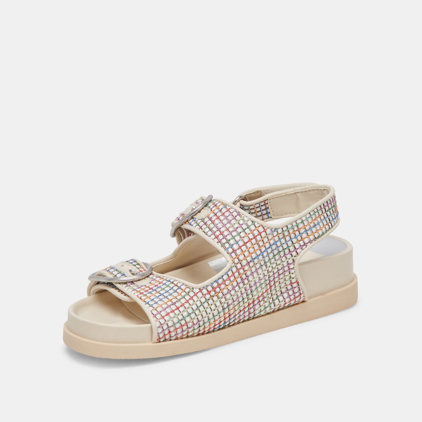 STARLA PRIDE SANDALS WHITE MULTI RAFFIA - Dolce Vita