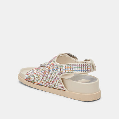 STARLA PRIDE SANDALS WHITE MULTI RAFFIA - Dolce Vita