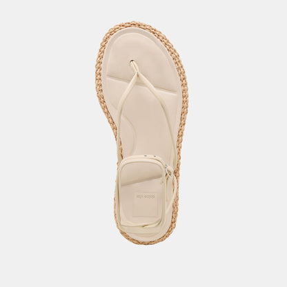 COVE SANDALS OFF WHITE LEATHER - Dolce Vita