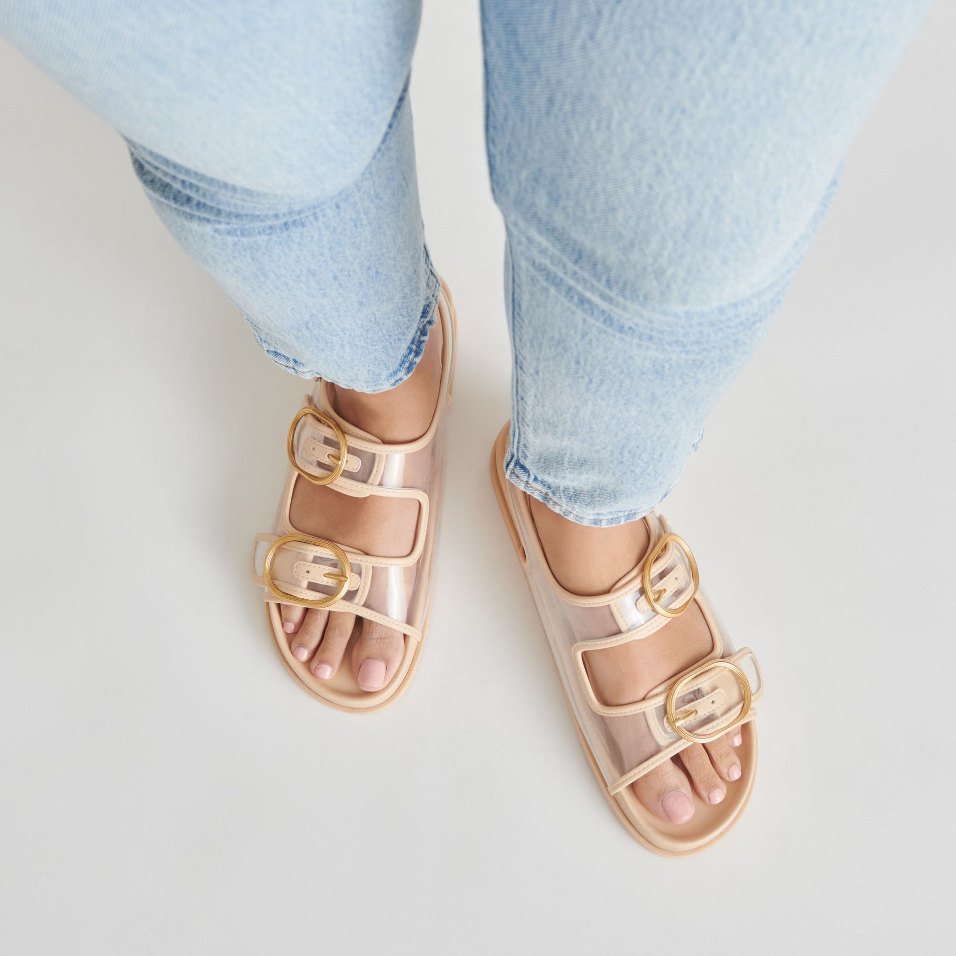 STARLA SANDALS CRYSTAL VINYL - Dolce Vita