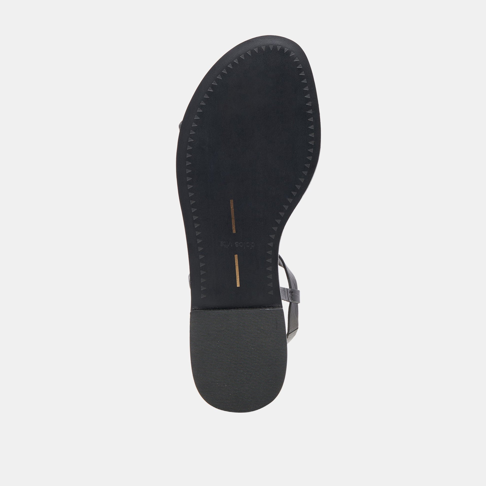 WANDRE SANDALS NOIR EMBOSSED LEATHER - Dolce Vita