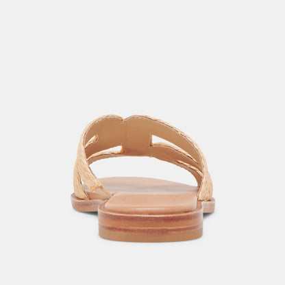 EMON SANDALS LT NATURAL RAFFIA - Dolce Vita
