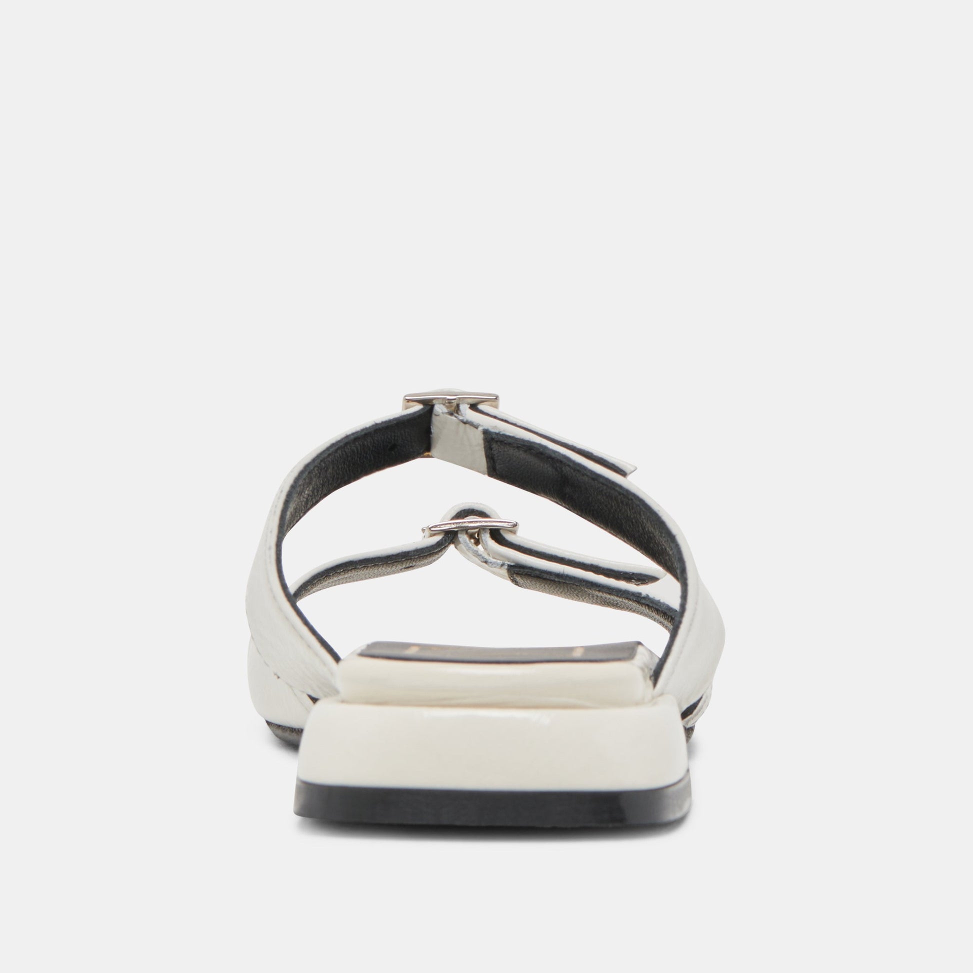 LAVERN SANDALS OFF WHITE CRINKLE PATENT - Dolce Vita