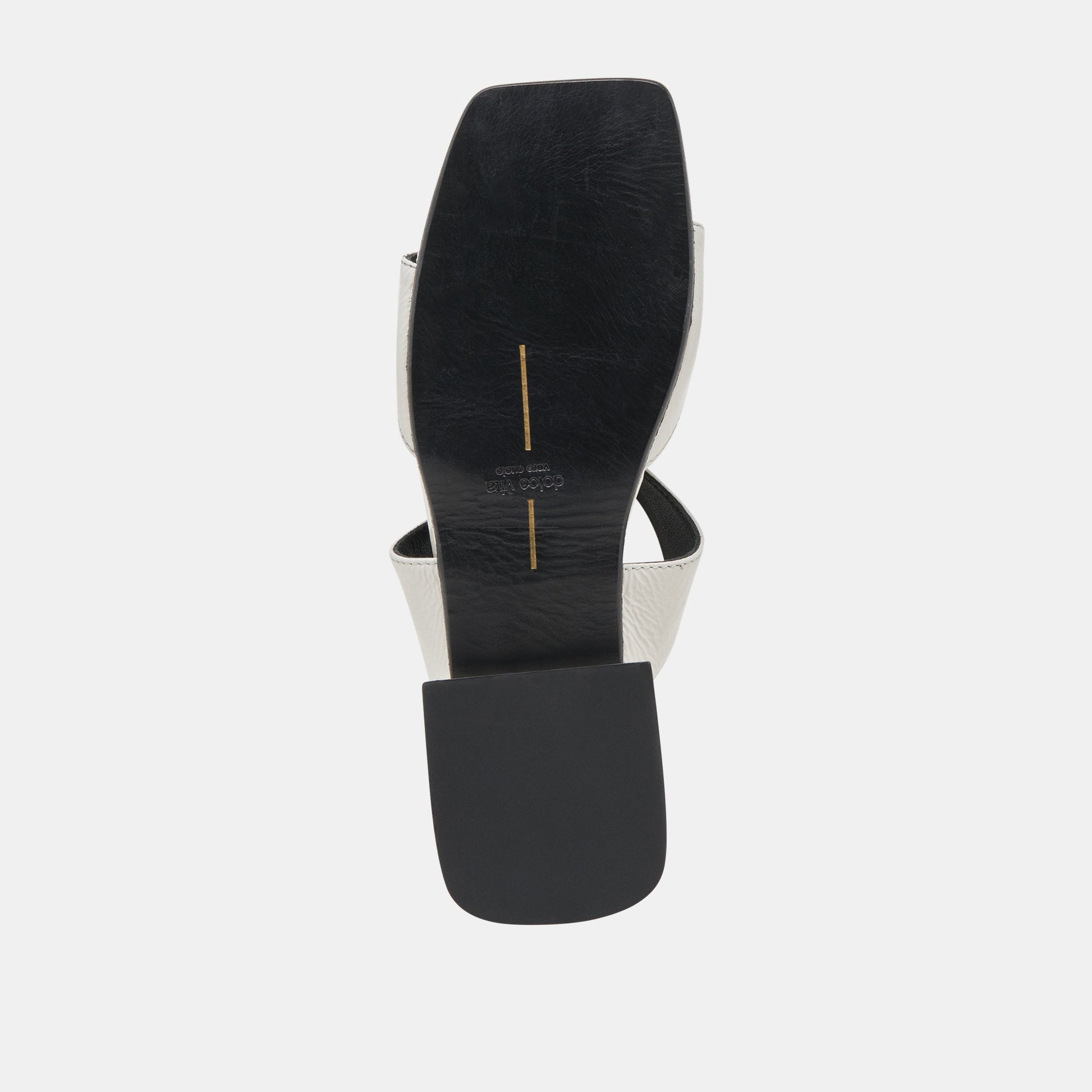LAVERN SANDALS OFF WHITE CRINKLE PATENT - Dolce Vita