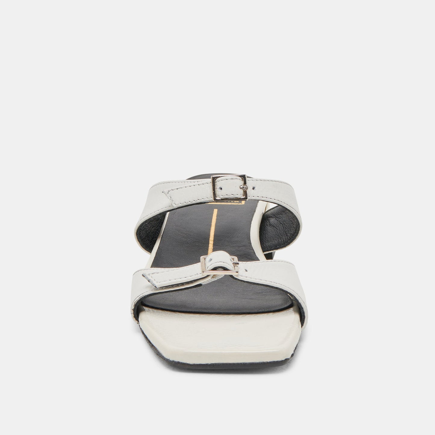 LAVERN SANDALS OFF WHITE CRINKLE PATENT - Dolce Vita