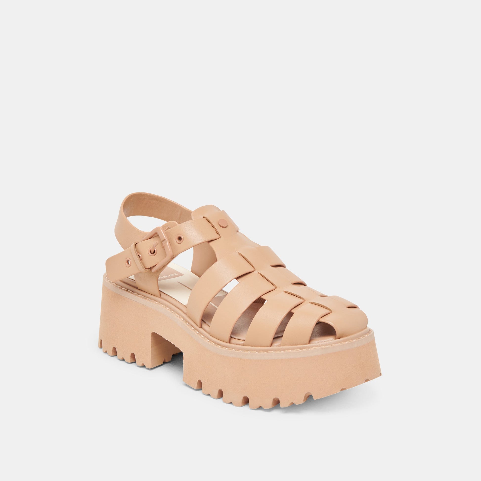 LASLY TONAL SANDALS CAFE LEATHER - Dolce Vita