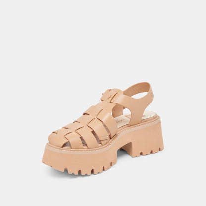 LASLY TONAL SANDALS CAFE LEATHER - Dolce Vita