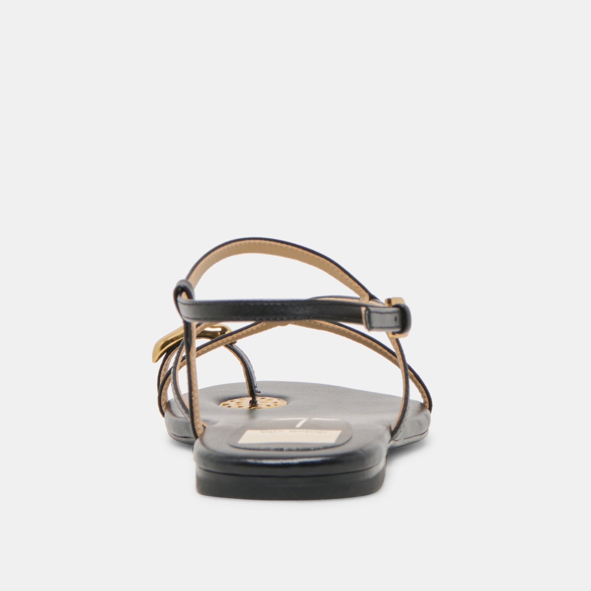 KESHA SANDALS BLACK LEATHER - Dolce Vita