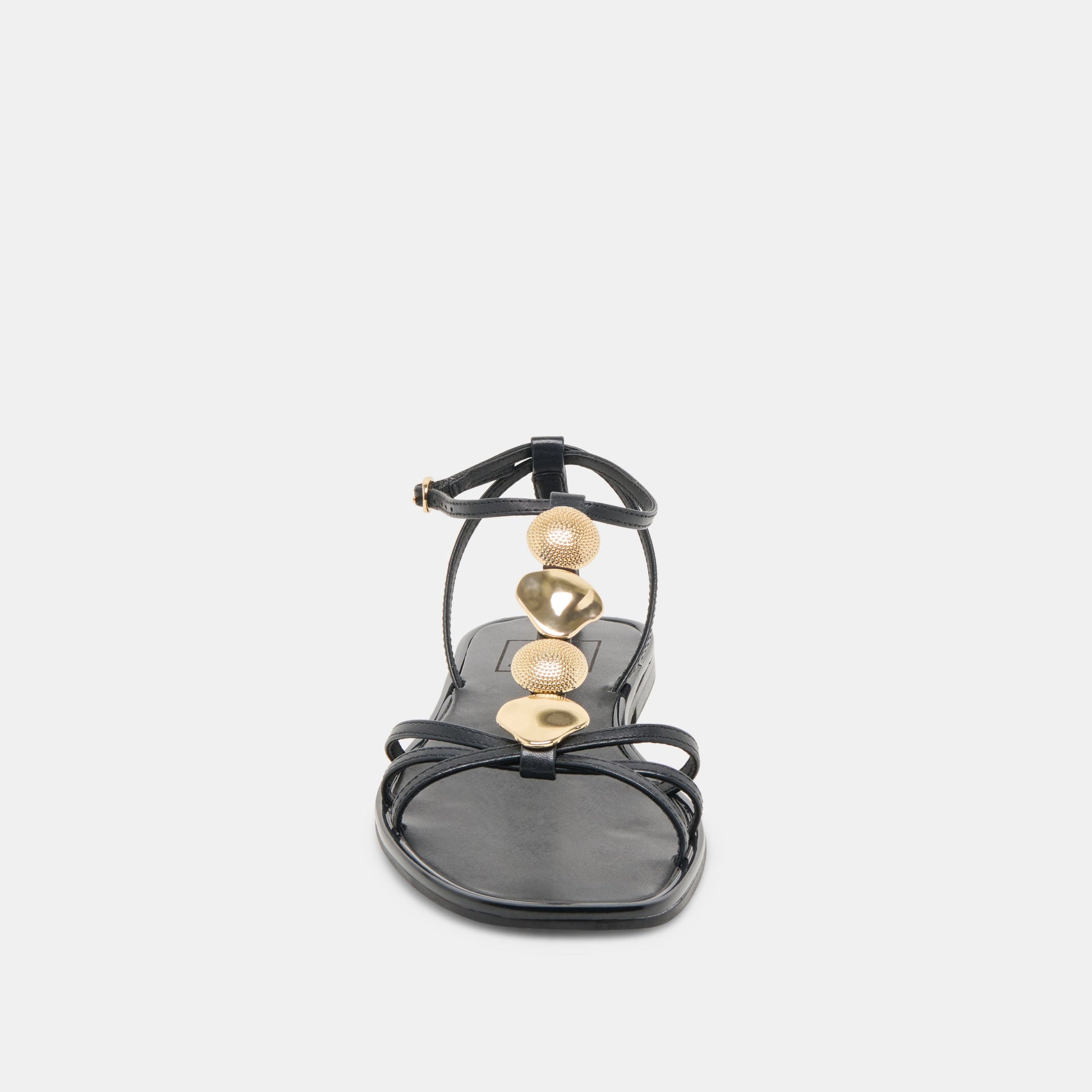 Faun Black Leather Sandals - Dolce Vita