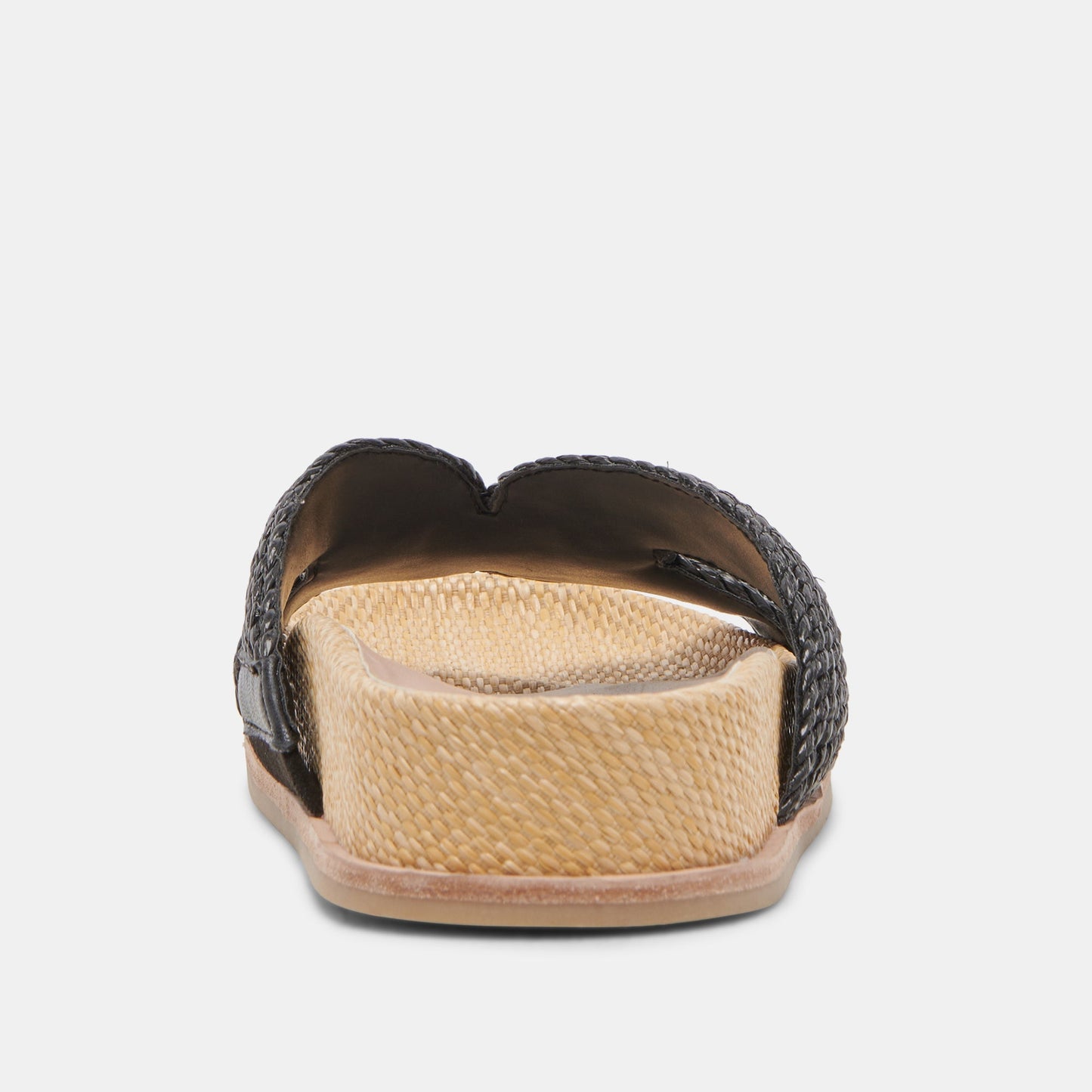 SELDA WIDE SANDALS ONYX RAFFIA - Dolce Vita