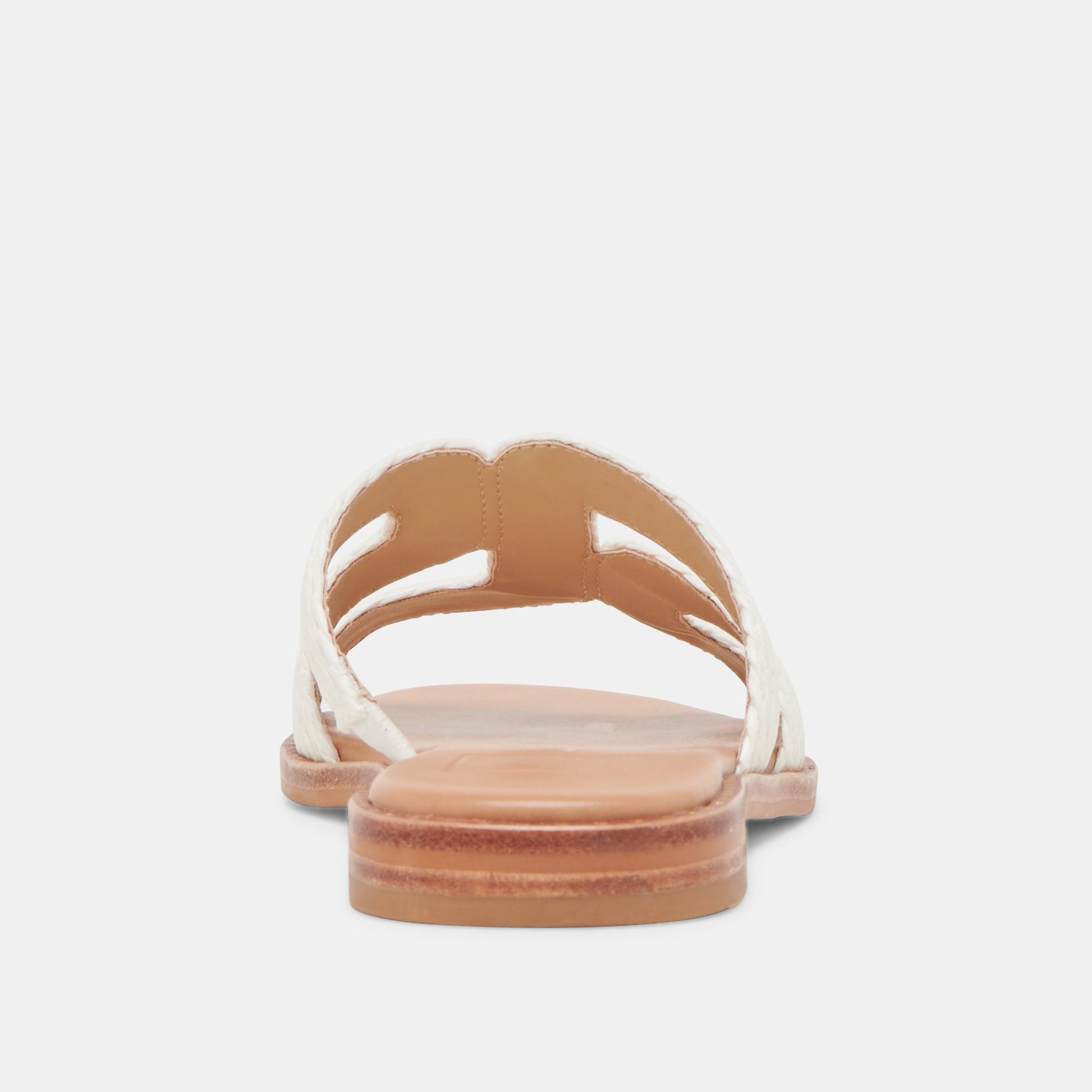 EMON SANDALS WHITE RAFFIA - Dolce Vita