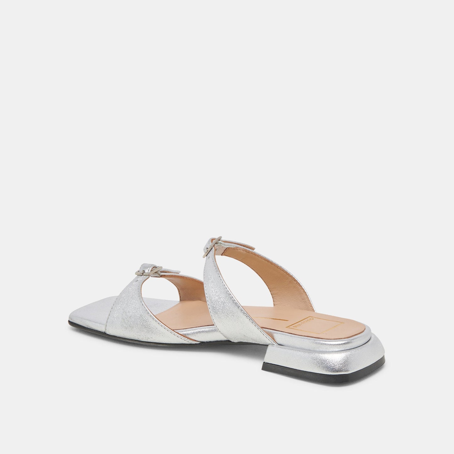 LAVERN SANDALS SILVER METALLIC LEATHER - Dolce Vita