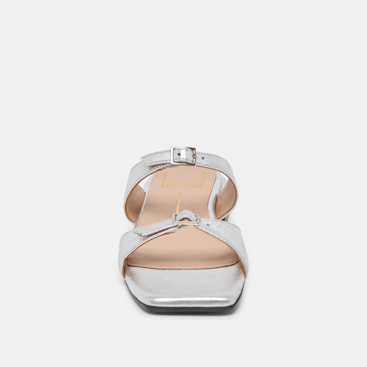 LAVERN SANDALS SILVER METALLIC LEATHER - Dolce Vita