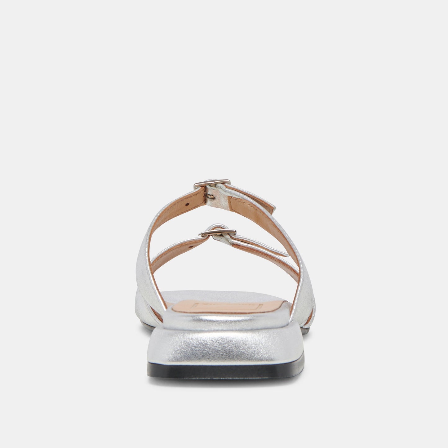 LAVERN SANDALS SILVER METALLIC LEATHER - Dolce Vita