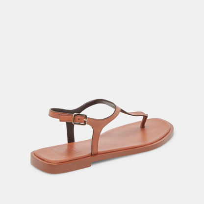 Raye Tan Leather Sandals - Dolce Vita