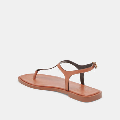Raye Tan Leather Sandals - Dolce Vita