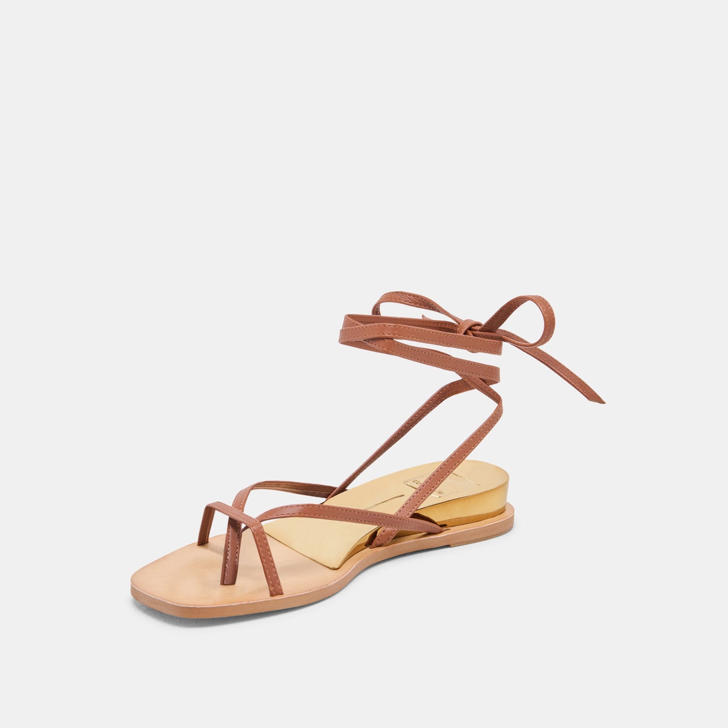 RUDIE SANDALS COGNAC LEATHER - Dolce Vita