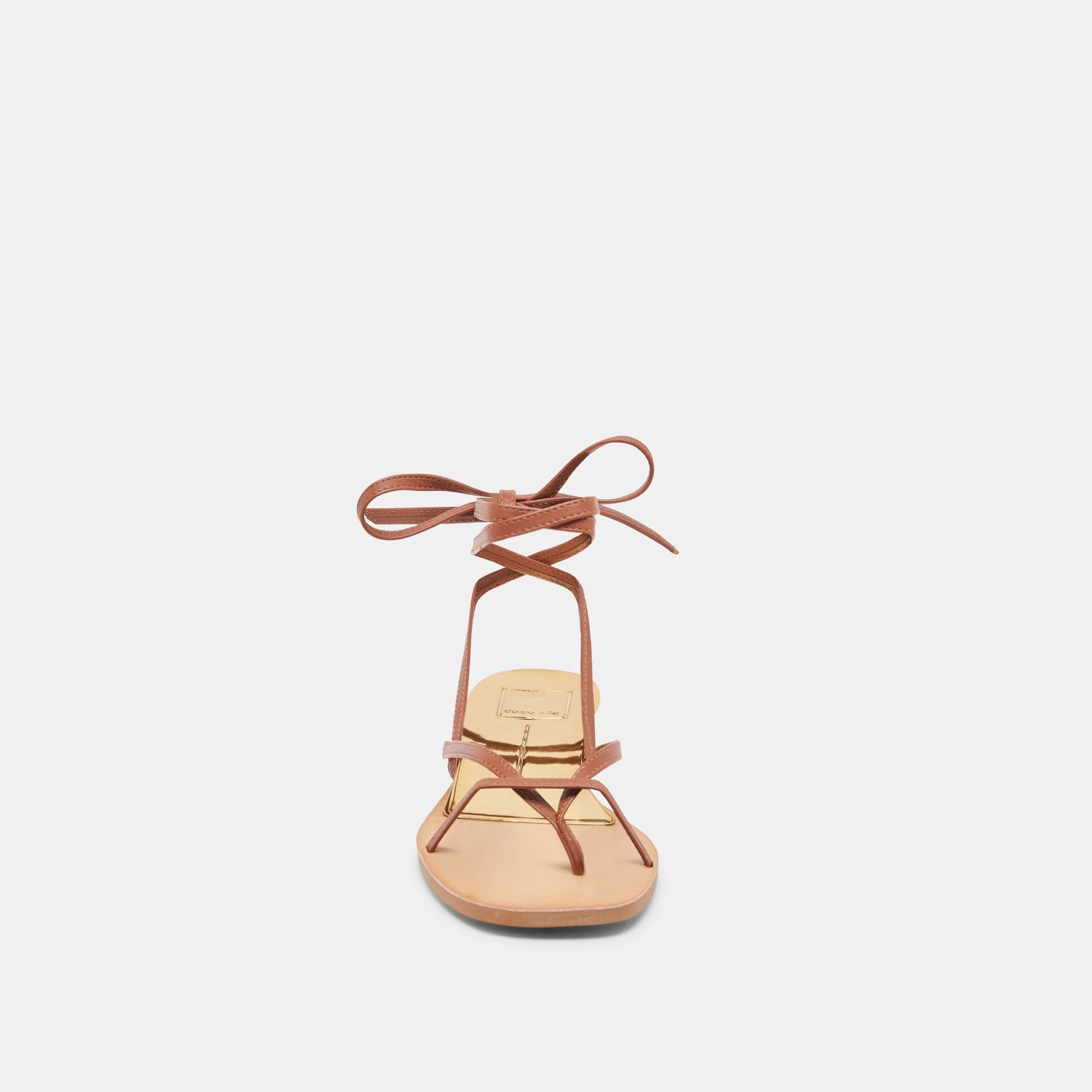 RUDIE SANDALS COGNAC LEATHER - Dolce Vita
