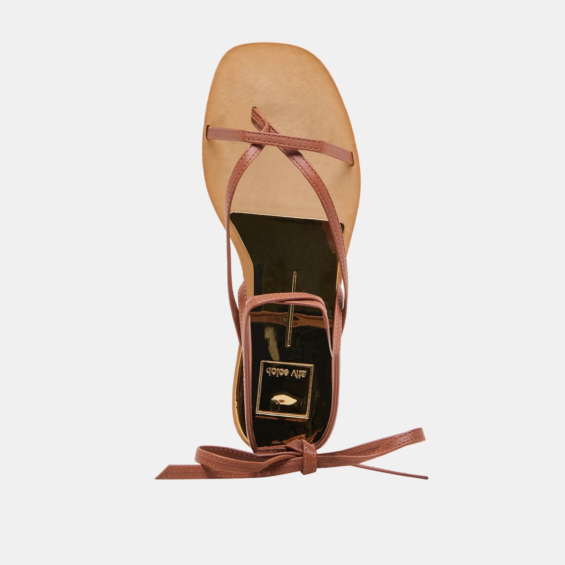 RUDIE SANDALS COGNAC LEATHER - Dolce Vita