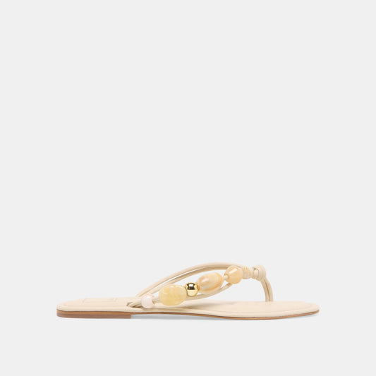 Cely Ivory Leather Sandals - Dolce Vita