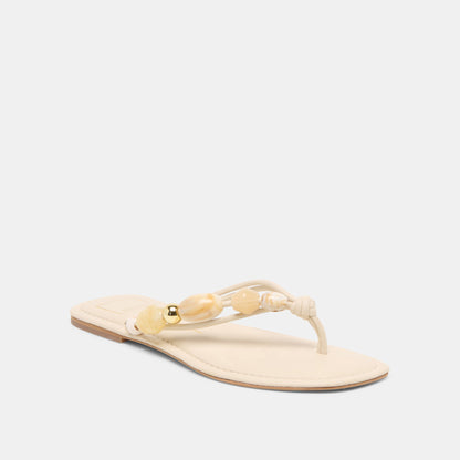 Cely Ivory Leather Sandals - Dolce Vita