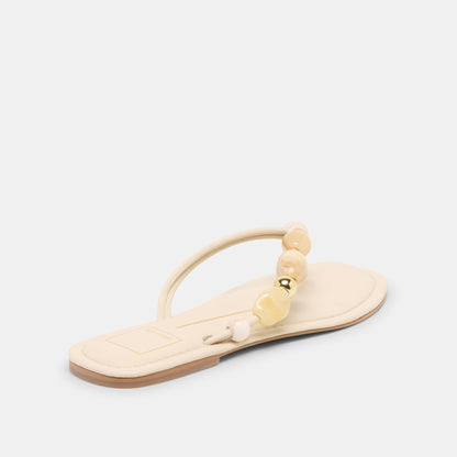 Cely Ivory Leather Sandals - Dolce Vita