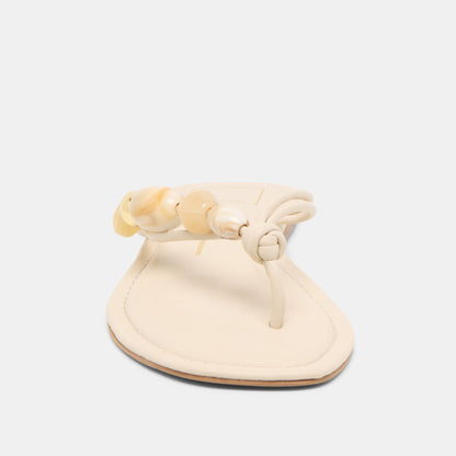 Cely Ivory Leather Sandals - Dolce Vita