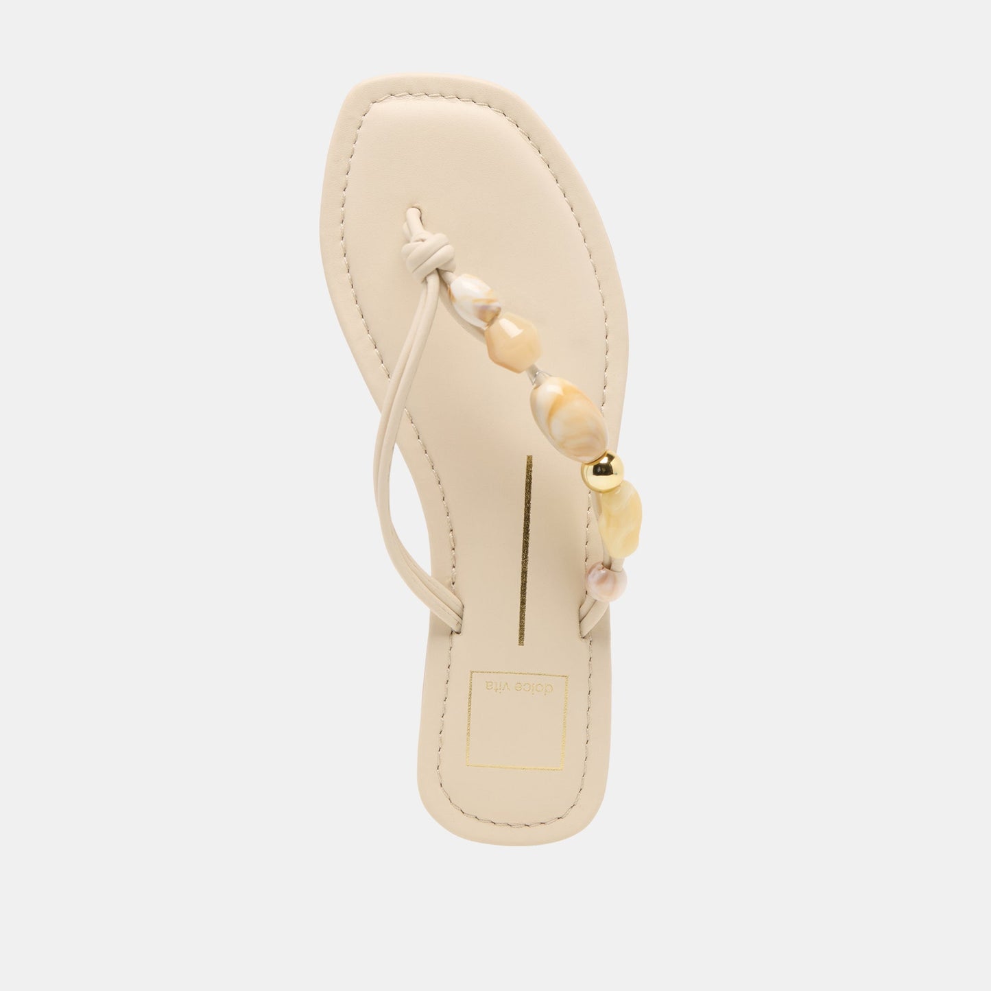 Cely Ivory Leather Sandals - Dolce Vita