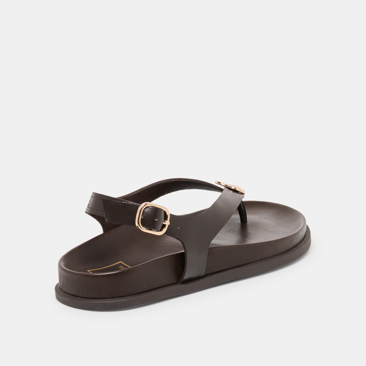 Jony Dk Brown Leather Sandals - Dolce Vita